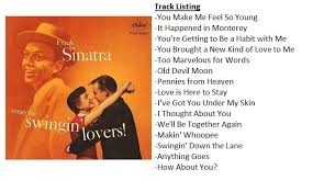 Songs For Swingin Lovers Frank Sinatra Jason S Steele