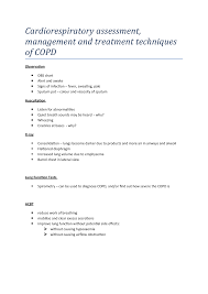 Lecture Notes Cardiorespiratory Assessment Of Copd B106