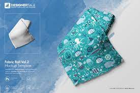 Download Fabric Roll Mockup Vol 2 Designertale