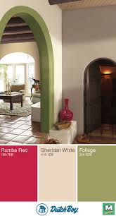 Embrace Bold And Unique Colors With Dutch Boy Foliage And Rumba Red Add Pops Of Fun Color While Balancing Each Other O Paint Combinations House Unique Colors