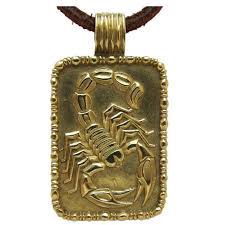 This 10k, 14k or 18k gold pendant measures 33 mm in length by 17 mm in width. Fred Of Paris A Gold Scorpion Pendant C 1970 Kimberly Klosterman Jewelry