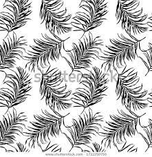 Black White Tropical Palm Tree Leaves Stock Vector Royalty Free 1722250750 In 2020 Palm Tree Leaves Palm Trees Black And White