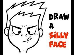 How To Draw A Silly Face Cartoon Trying To Touch Tongue To Nose - Youtube