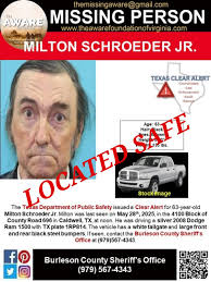UPDATE: Mr. Schroeder has been located and is SAFE. #TheAWAREFoundationInc
