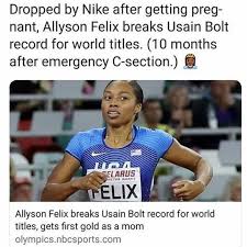 Allyson felix , 35, is competing for his fifth and final olympics. The Female Lead On Twitter Throwback To Last Year When Allyson Felix Broke Usain Bolt S Record For The Most Gold Medals At The Track And Field World Championships Only 10 Months After