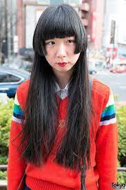 Long Hair Red Lipstick In Harajuku Long Hair Styles Womens Hairstyles Japanese Street Fashion