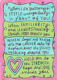 Hold On To The Strength Hope And Love Inside You Cancer Quotes Words Inspirational Quotes