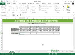 Calculate The Difference Between Two Times In Excel Pakaccountants Com Excel Tutorials Excel Excel Hacks