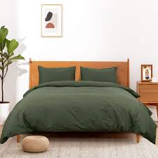 Maybe you would like to learn more about one of these? Buy Atsense Duvet Covers Queen Size 100 Cotton Green Duvet Cover Bedding Set 3 Piece Ultra Soft And Easy Care Simple Style Farmhouse Comforter Cover Set Online In Turkey B08pjzngb6