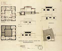 Muche entwarf alle räume rund um den zentralen wohnraum, um ein nahezu symmetrisches modulares layout auf einer grundfläche von 12. Entwurfsplan Haus Am Horn Weimar