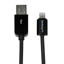 The lightning connector is a small connection cable used with apple's mobile devices (and even some accessories) that charges and connects the devices to computers and charging bricks. Startech 2m 6ft Long Black Apple 8 Pin Lightning Connector To Usb Cable For Iphone Ipod Ipad Shop4mu Com