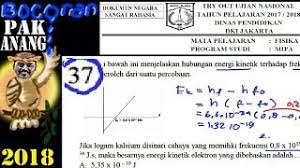 Ω = 2πf = 2 x 3,14/ 15 = 0,408 ( rad/det ) getaran deterministic dan random getaran deterministic sinyal disebut deterministic, selama harga dari sinyal dapat diprediksi. Pembahasan Soal To Un Fisika Sma Dki 2018 No 37 Energi Kinetik Efek Foto Listrik Youtube