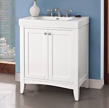 Every one of our vanities maximizes usable storage space and has a unique drawer under the doors. Shaker Americana 30x18 Vanity Polar White Fairmont Designs Fairmont Designs