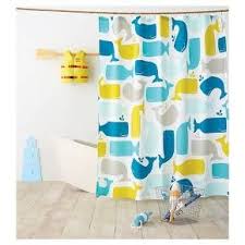 Whale Shower Curtain Amparo Blue Pillowfort Target Whale Shower Curtain Bathroom Kids Whale Decor
