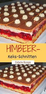 Himbeer Keks Schnitten Kuchen Und Torten Rezepte Backrezepte Kuchen Kuchen Und Torten