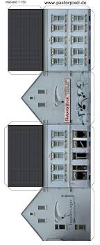 Modellbahn bastelbogen heuser | bastelbogen wir legen bilder / bastelbogen für kinder. Ausschneidebogen Haus Haus Aus Pappe Bastelarbeiten Aus Papier Und Pappe Papiermodell