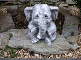 Tiere steinfiguren für den garten. Elefant Steinfigur Tier Figuren Garten Deko Gartenfiguren Elefanten Skulptur Gartenfiguren Steinfiguren Elefant