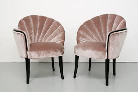 Pair Of 1920 S Art Deco Shell Back Boudoir Chairs 1stdibs Com Art Deco Furniture Deco Furniture Art Deco Home