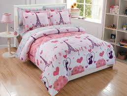 Shop online at everyday low prices! Fancy Linen 5pc Twin Size Comforter Set Girls Eiffel Tower Paris Hearts Pink Grey New Walmart Com Paris Bedding Queen Size Comforter Sets Queen Size Comforter