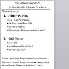 Loker semarang bulan agustus 2021 untuk lulusan smp, sma/smk, d1, d3 dan s1 | lowongan kerja terbaru di semarang dan jawa tengah tahun 2021. Ilmu Pengetahuan 1 Lowongan Kerja Terbaru Lulusan Smp