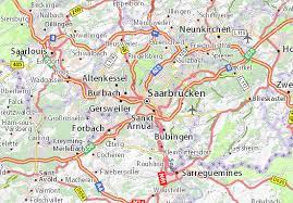 Saarbrücken detailed profile, population and facts. Michelin Saarbrucken Map Viamichelin