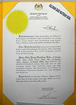 Golongan anti raja mula fitnah majlis raja raja hudud daengselili net. Keeper Of The Rulers Seal Wikipedia