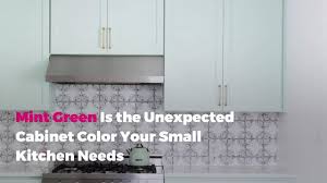 Take a look at the rainbow of possibilities. Mint Green Is The Unexpected Kitchen Cabinet Color Your Small Kitchen Needs Real Simple