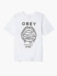 Wet Lips Thrift T Shirt Obey Clothing Versace T Shirt Obey Shirts