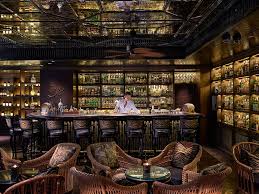 Straw lampshade and bamboo interior design. 7 Great Bars For World Whisky Day 2018 Christie S International Real Estate