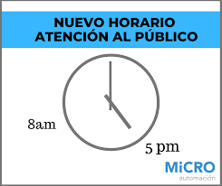 Horario hasta 30 de octubre: Nuevo Horario De Atencion Al Publico De Micro Automacion L V 8 A 17hs Micro Automacion