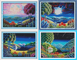 Joy Sunday Fantastic Scenery Cross Stitch Pattern Kits