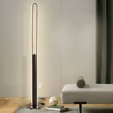 Check spelling or type a new query. Slim Oval Frame Floor Lighting Modern Metallic White Black Gold Led Standing Floor Lamp In White Warm Light Beautifulhalo Com