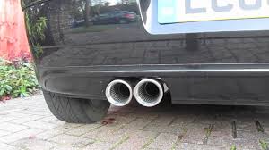 Increase the power of your polo gti 2.0t aw with our stainless steel performance exhausts. Volkswagen Polo Gti 9n3 Stock Exhaust Vs Milltek Non Resonated Cat Back Exhaust By Car S Engineering