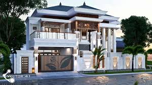 Lihat desain rumah minimalis 2 lantai 6x12 paling fungsional di sini! Desain Villa Tropis Mr Firman Medan Vector 41 Arsitek
