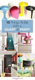 10 Simple Things To Paint At Home With Just A Quart The Budget Decorator Diy Home Decor Home Crafts Diy Decor