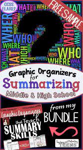 Summarization Notes Handout Freebie Who What When Where Why And How Teaching Summary Teaching Teaching Middle School
