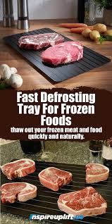 Fast Defrosting Tray For Frozen Foods In 2020 Food Frozen Food Frozen Meat