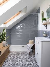 Draw a line off of your main wall and square off of it. 15 Small Bathroom Tile Ideas Stylish Ways To Make Your Space Feel Bigger Real Homes