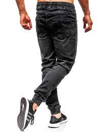 De nombreux modèles de jean homme vous attendent chez daxon ! Men S Denim Joggers Black Bolf Ka1101