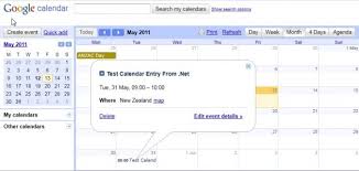 Learn how to create a google calendar event using apis in php. Managing Google Calendar Events Using Net Codeproject