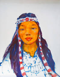 Navajo Hogan 1973 Acrylic