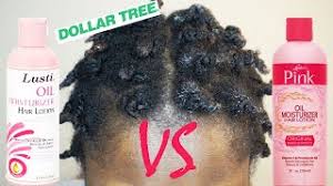 Hair oil is oil applied to the hair as a cosmetic, conditioner, styling aid, restorative or tonic. Luster S Pink Oil Moisturizer Vs Dollar Tree Lusti Oil Moisturizer On 4c Natural Hair Mona B Youtube