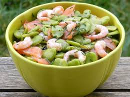 Recette Salade De Feves Au Saumon Fume Et Aux Crevettes 750g Recette Salade De Feves Recette Feves Fraiches Recette Feves