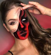 23 Trippy Illusion Makeup Looks For Halloween Page 2 Of 2 Stayglam Holloween Makeup Halloween Makeup Looks Makeup Looks
