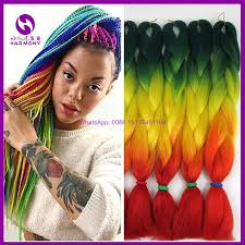 Black And Rainbow Box Braids Free Shipping 10packs 24 100g Ombre Rainbow Braiding Hair Green Yellow Red Ombre Jumbo Box Braids Profesional For Twi Jumbo Box Braids Twist Braids Box Braids