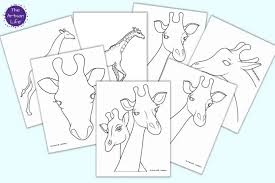Standing at over 18 ft. Free Printable Giraffe Outlines Templates The Artisan Life