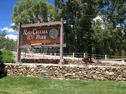 Wooden Rv Park Sign At Rio Chama Rv Park Rv Parks Rio Chama