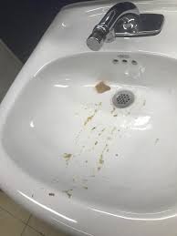 fresh built bathroom in my school sink
