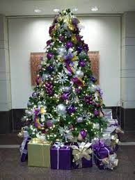 sapin de noel violet 2 purple christmas tree decorations elegant trees coloriage bonjour le visage minou
