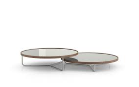 Warm wood veneers artfully juxtapose the smooth top. Modern Adelphi Coffee Tables By Modloft